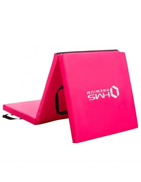 Materac gimnastyczny składany różowy 1800x600x500mm hms mgs02