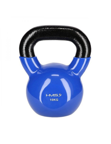 Kettlebell winylowy 10 kg granatowy hms knv10