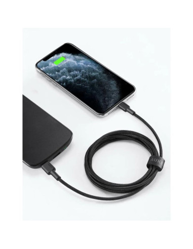 Aukey cb-cl03 nylonowy kabel usb c-lightning 2m pd