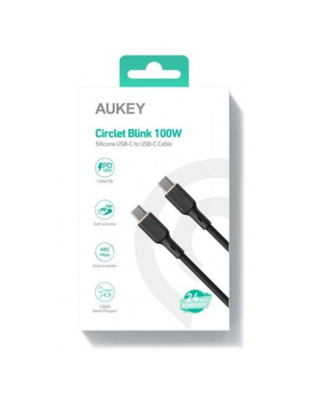 Aukey cb-scc101 kabel usb-c qc pd 1m 5a 100w