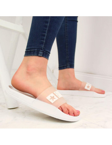 Klapki basenowe białe big star w ff274a199