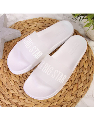 Klapki basenowe białe big star w ff274a199