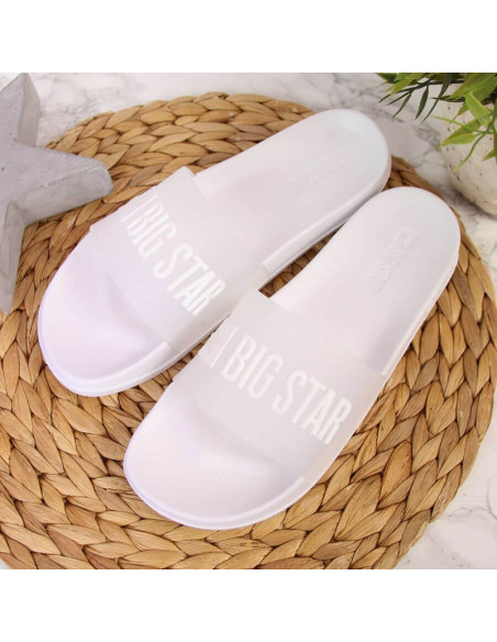 Klapki basenowe białe big star w ff274a199