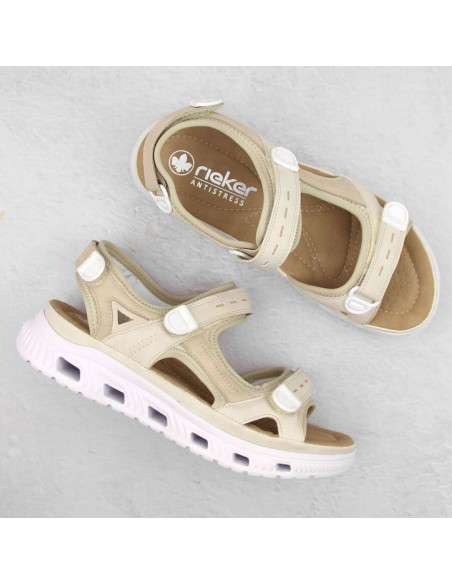 Komfortowe sandały na rzepy rieker w rkr691