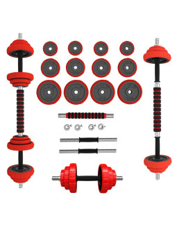 Sztangielki gumowane hms sggx20 z funkcją sztangi 20kg