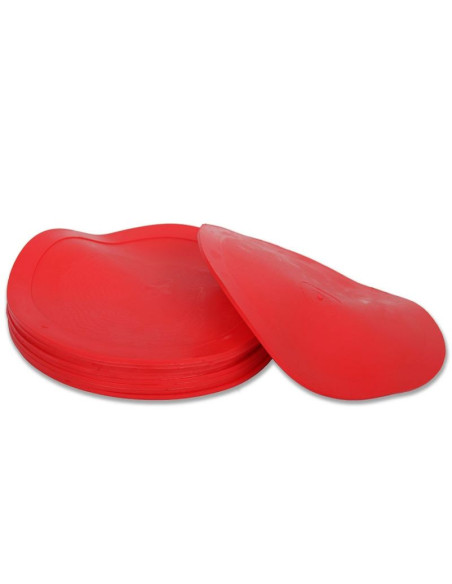 Pole treningowe krążek 15cm czerwone - 10szt