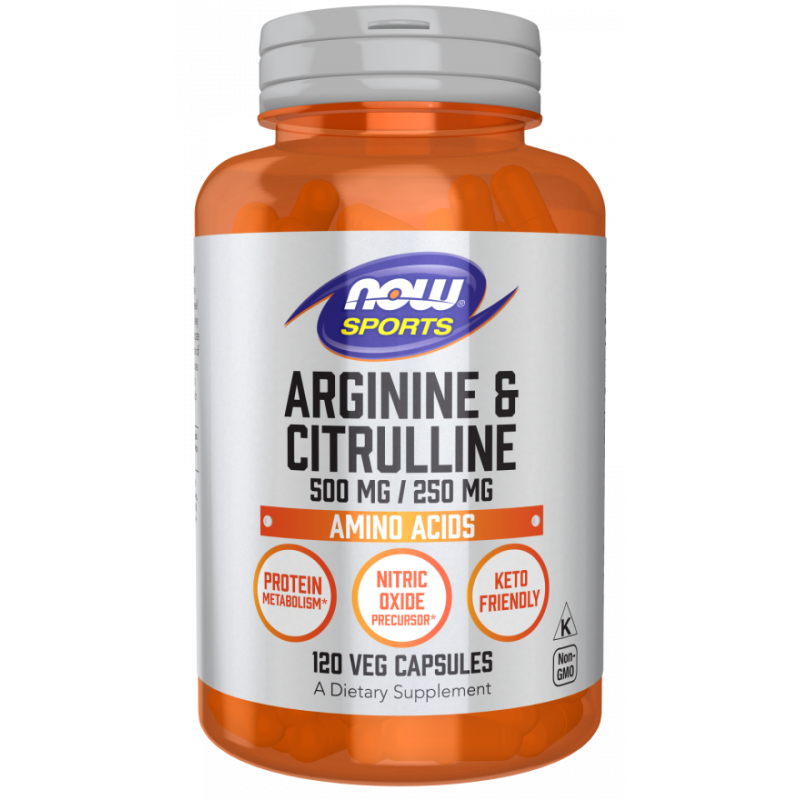 L-Arginine 500 mg + L-Citrulline 250 mg (120 kaps.) (120 kaps.)