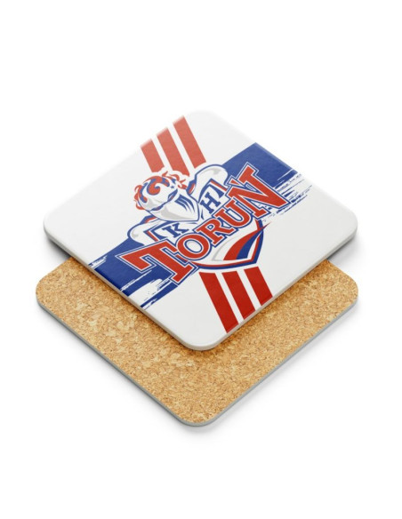 Kubek kibica z podkładką kht toruń srebkht