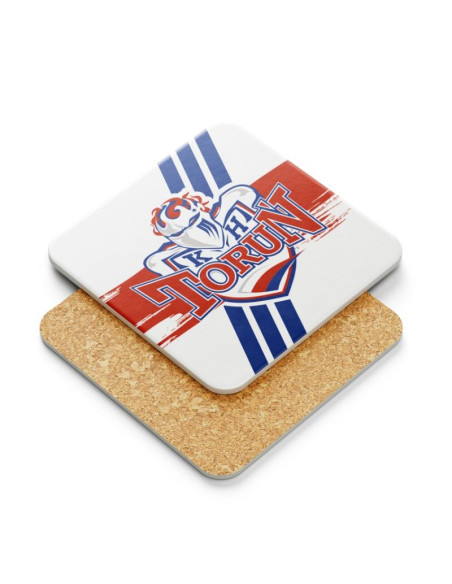 Kubek kibica z podkładką kht toruń srebkht