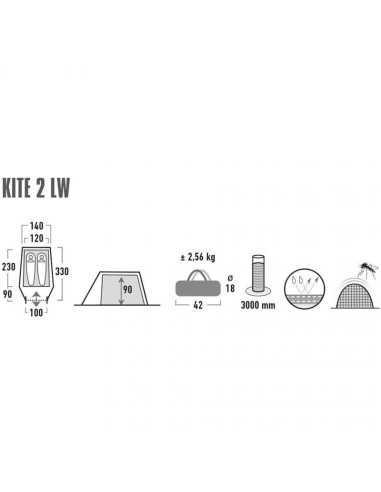 Namiot high peak kite 2 lw 10343