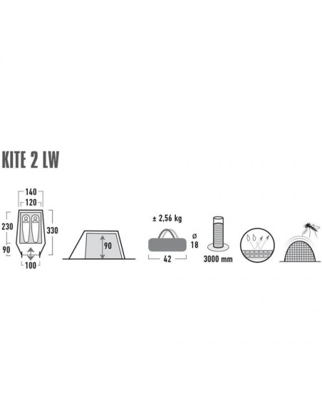 Namiot high peak kite 2 lw 10343