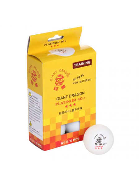 Zestaw piłeczek do tenisa stołowego smj giant dragon platinum star*** 6 szt. 8333