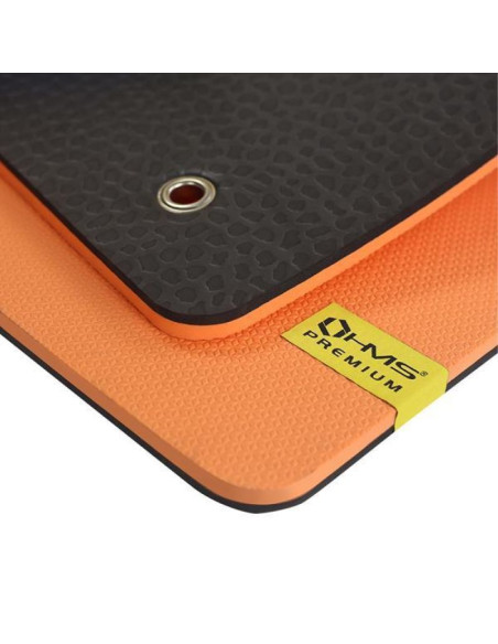 Mata fitness klubowa z otworami hms premium mfk01 orange-black