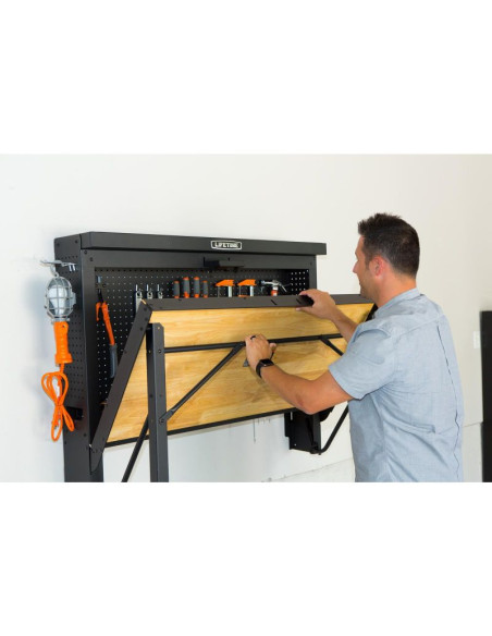 Naścienny stół warsztatowy składany