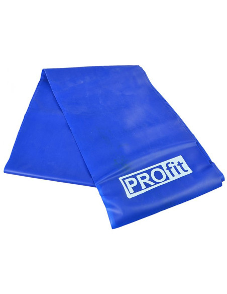 Guma fitness profit long medium 200x15x0,45cm niebieska dk 2227