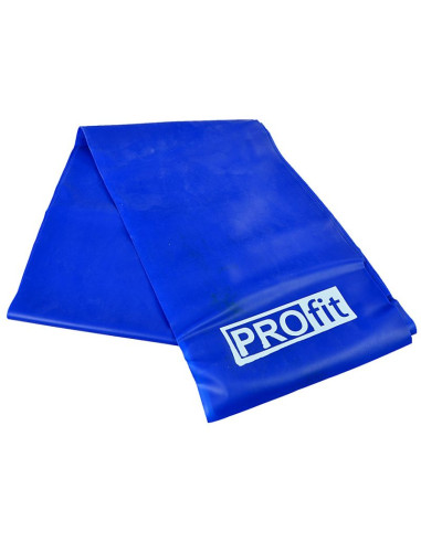 Guma fitness profit long medium 200x15x0,45cm niebieska dk 2227