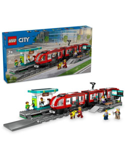 Lego city 60423 tramwaj miejski ze stacją