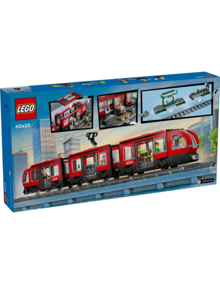 Lego city 60423 tramwaj miejski ze stacją