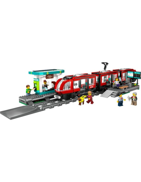 Lego city 60423 tramwaj miejski ze stacją