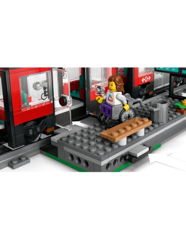 Lego city 60423 tramwaj miejski ze stacją