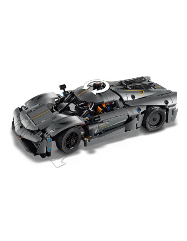 Lego technic 42173 szary hipersamochód koenigsegg jesko absolut