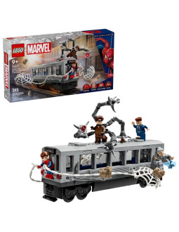 Lego marvel 76321 spider-man kontra doc ock — scena w metrze