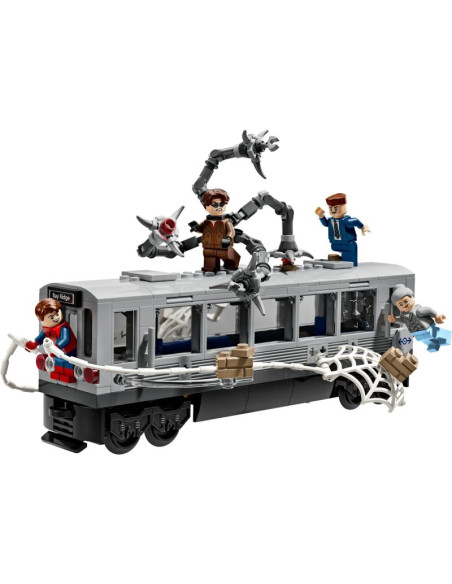 Lego marvel 76321 spider-man kontra doc ock — scena w metrze