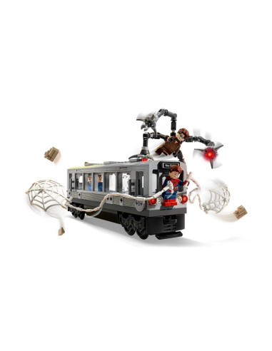 Lego marvel 76321 spider-man kontra doc ock — scena w metrze