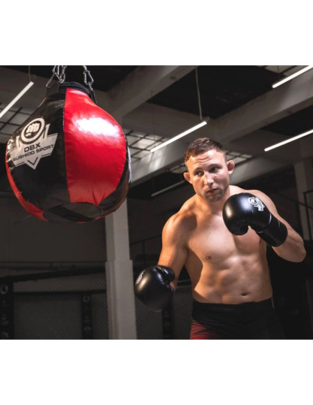15 kg - grusza bokserska sk15 - czarno - czerwona