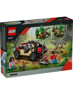 Lego jurassic world 76972 ucieczka terenówką przed raptorem 2