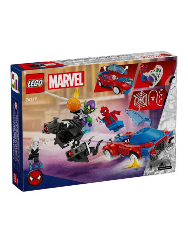 Lego super heroes 76279 wyścigówka spider-mana i zielony goblin