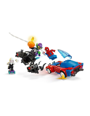 Lego super heroes 76279 wyścigówka spider-mana i zielony goblin