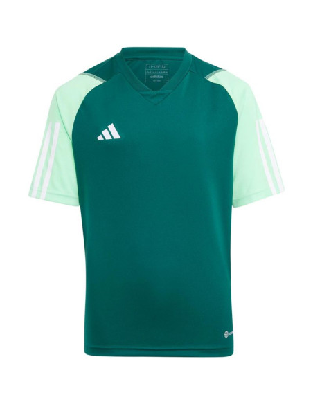 Koszulka dla dzieci adidas tiro 23 competition jersey zielona hu1300