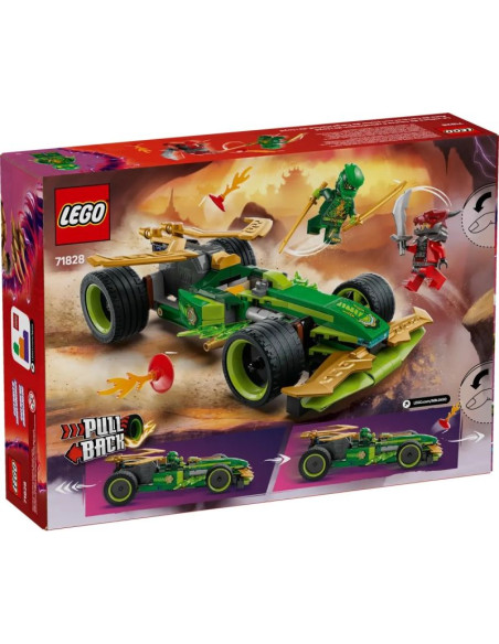 Lego ninjago 71828 samochód wyścigowy lloyda z napędem typu pull-back