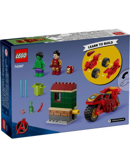 Lego super heroes 76287 iron man z motocyklem i hulk 2