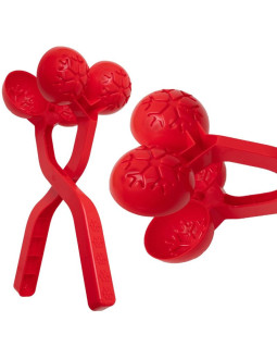 Śnieżkomat snowball do robienia kulek śnieżnych podwójny czerwony 1064536