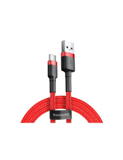 Kabel baseus cafule catklf-a09 (usb 2.0 - usb typu c   0,50m  kolor czerwony)