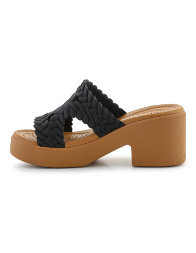 Klapki crocs brooklyn woven slide heel w 209979