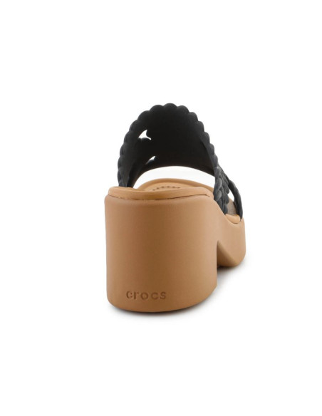 Klapki crocs brooklyn woven slide heel w 209979