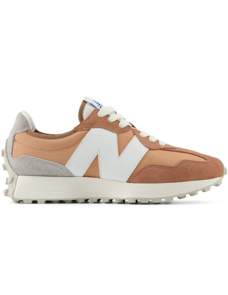 Buty sportowe damskie/męskie new balance 327 sneakersy zamszowe pomarańczowe (u327ci)