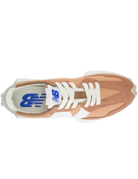 Buty sportowe damskie/męskie new balance 327 sneakersy zamszowe pomarańczowe (u327ci)