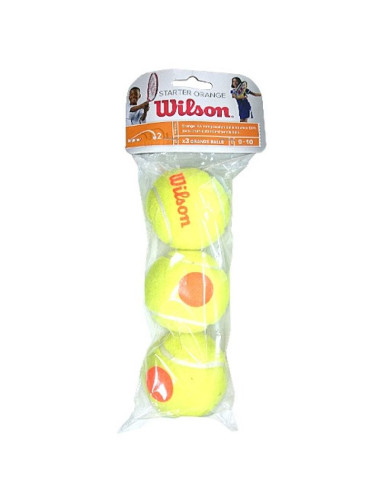 Piłki tenisowe wilson starter orange (3 szt) junior