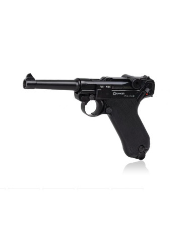 Wiatrówka pistolet ranger p08 parabellum kwc kal. 4,5 bbs blow back 21 strz. full metal co2 (aakcmb410azb)
