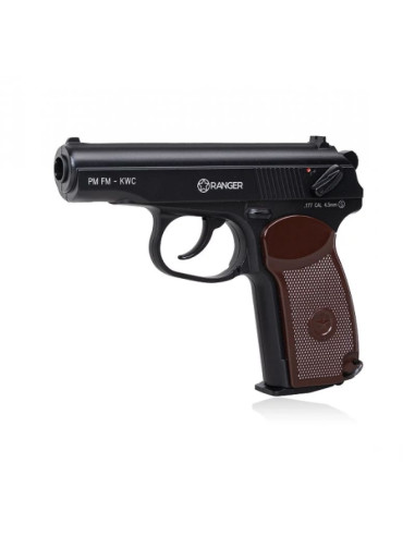 Wiatrówka pistolet ranger pm fm kwc kal. 4,5 bbs 18 strz. full metal co2 (aakcmd441azb)