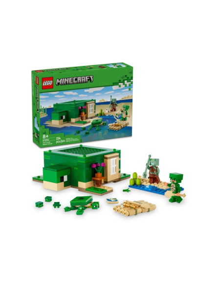 Lego minecraft 21254 domek na plaży żółwi