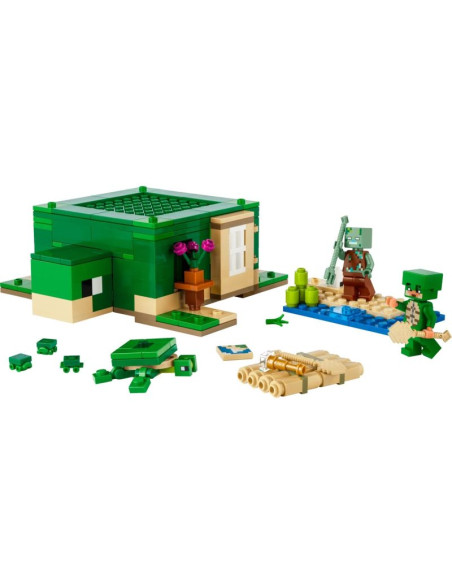 Lego minecraft 21254 domek na plaży żółwi