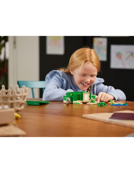 Lego minecraft 21254 domek na plaży żółwi