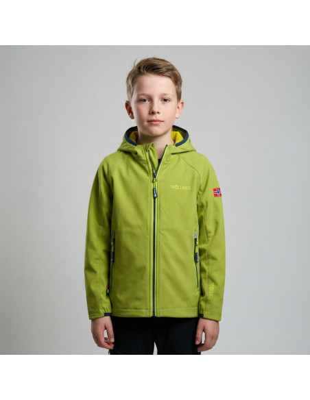 Kurtka softshellowa trollkids kvalvika jacket jr 328