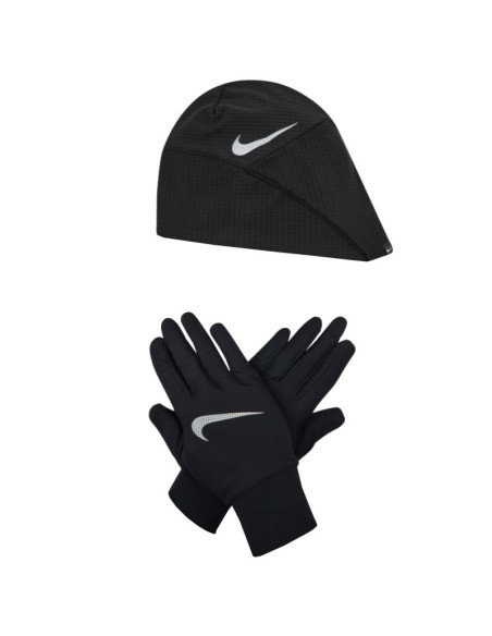 Zestaw czapka i rękawiczki nike wmns essential running hat-glove set