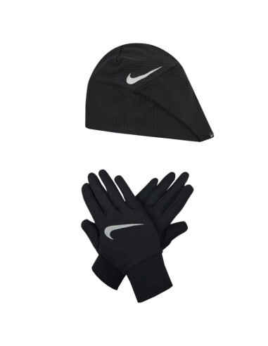Zestaw czapka i rękawiczki nike wmns essential running hat-glove set